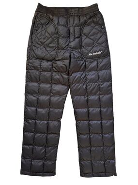 The Arrivals Haelo Quilted Black Pants XL Ultralight Eco Down Packable Puffer